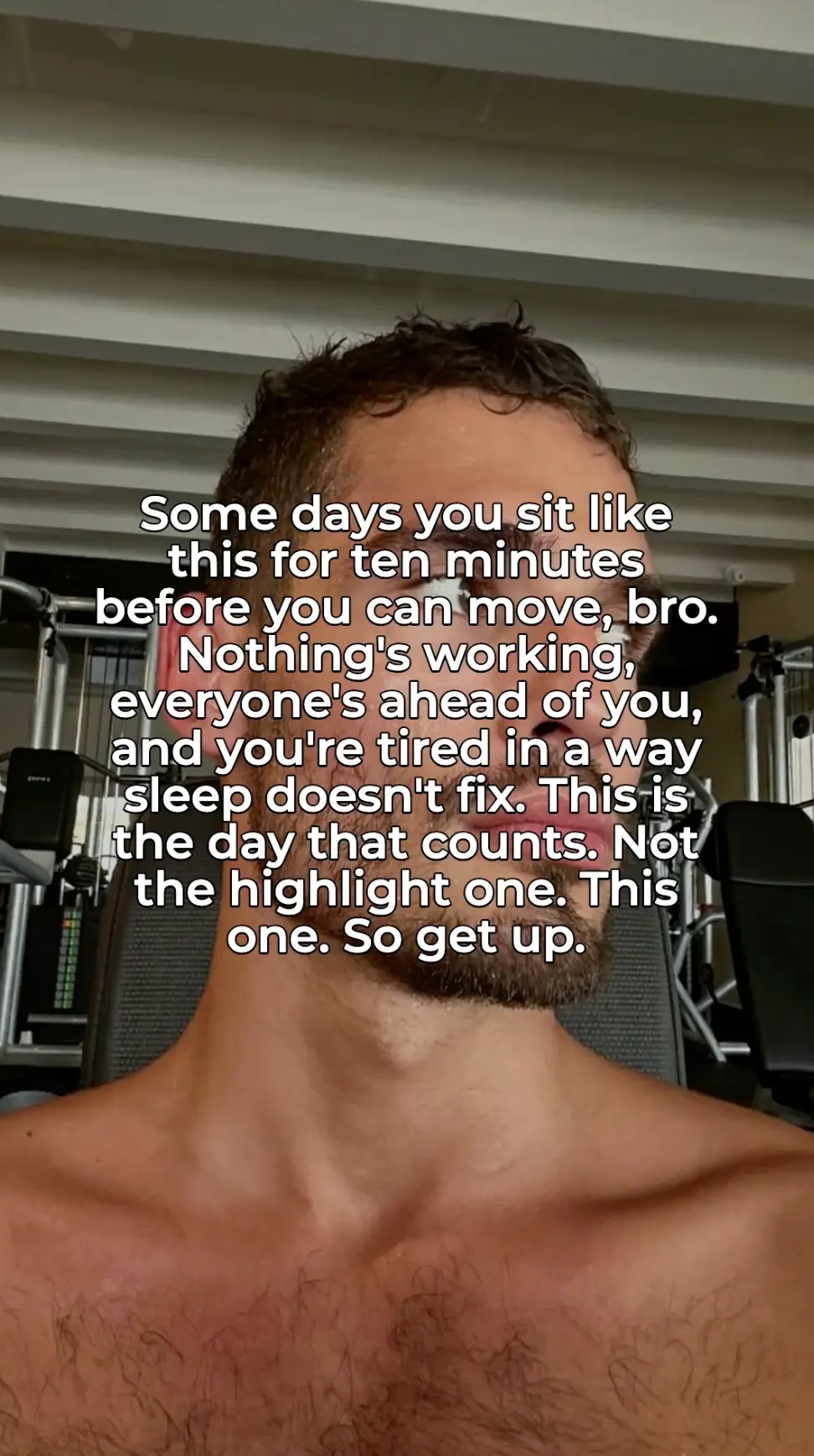 Vertical reel made with Rymate — quote text over b-roll footage (example 4)